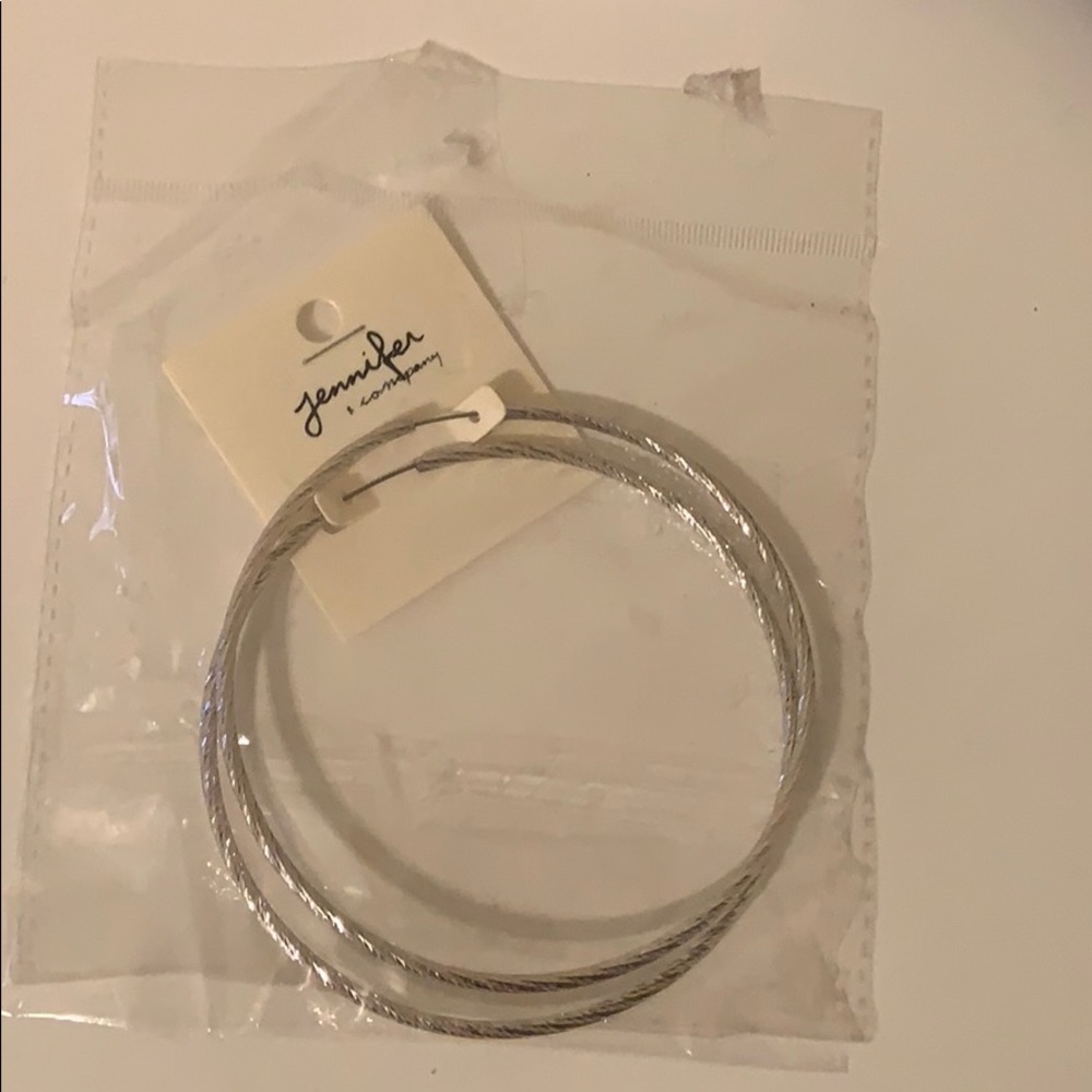 Big silver hoop Earrings